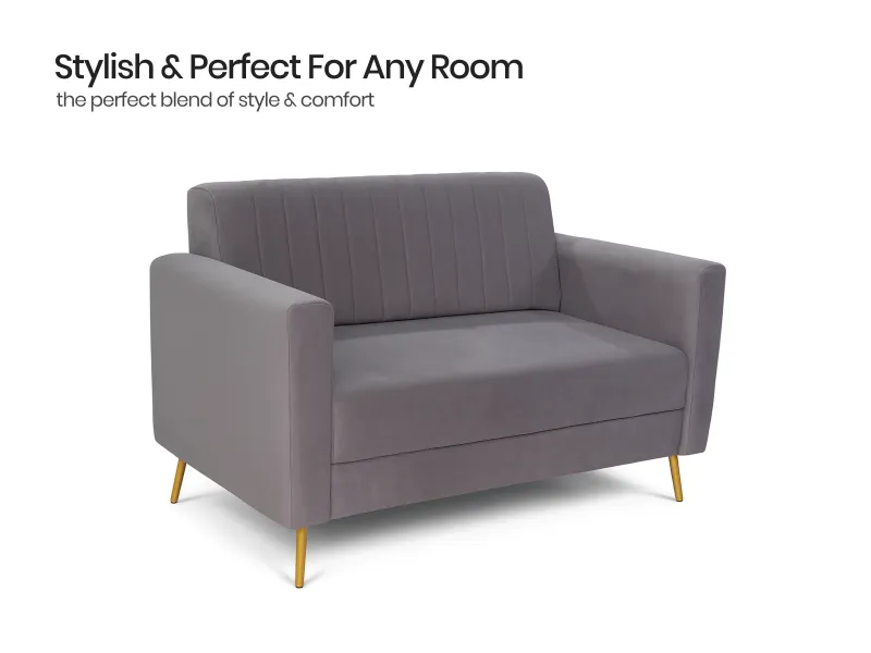 Tulip Sofa Combos Set Grey Color With Rio Centre table